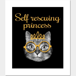 Self rescuing princess Posters and Art